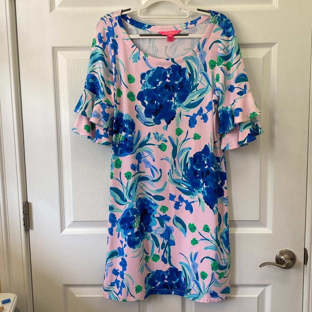 Lilly Pullitzer Lula Dress, Pink Tropics, Sweet Pea NWT Size M